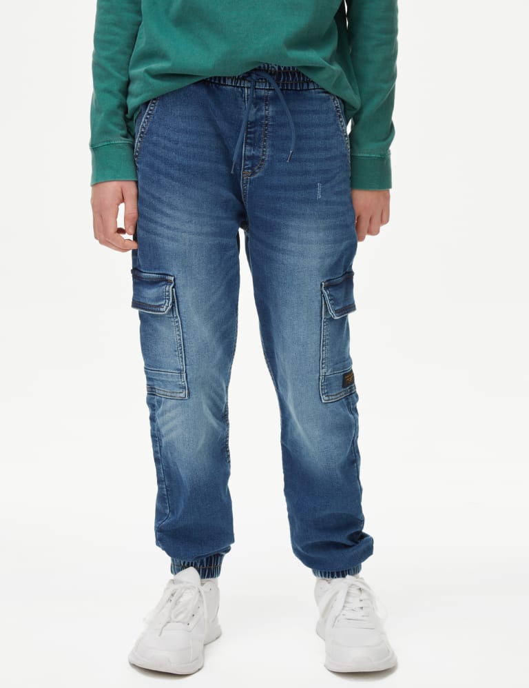 Denim Cargo Joggers 6 16 Yrs M S Collection M S