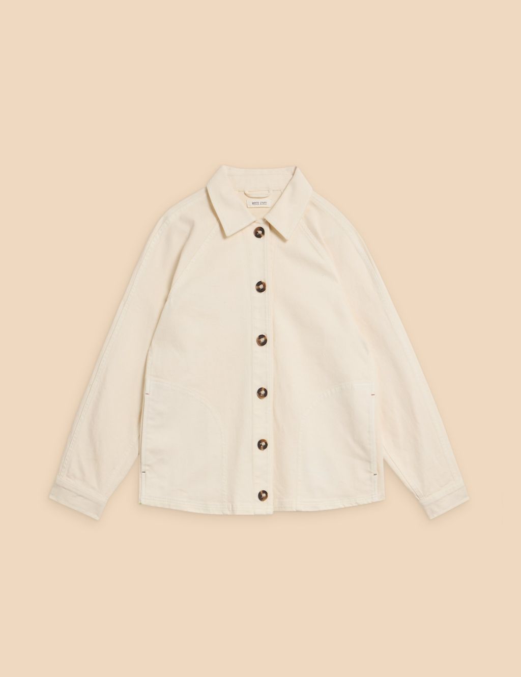 Denim Collared Relaxed Jacket | White Stuff | M&S