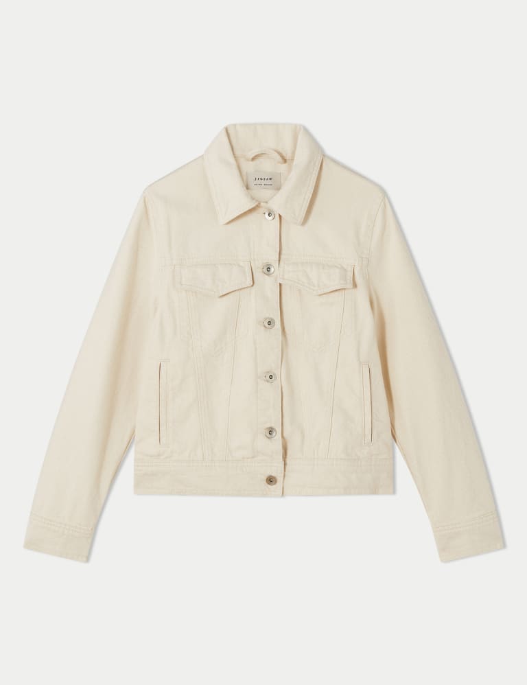Jigsaw denim cheap jacket