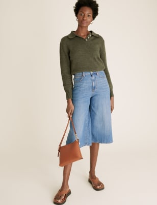 Denim culottes