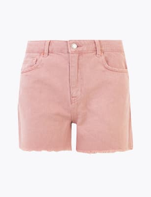 pink high waisted shorts