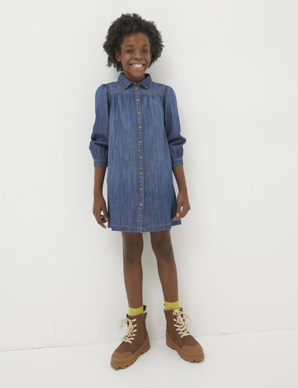 Denim dress little girl sale