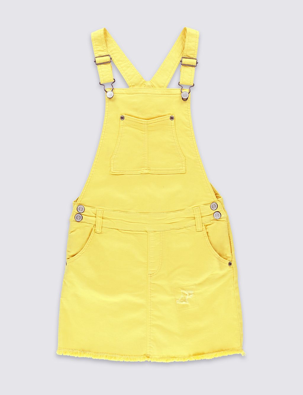 Denim Dungaree Dress with Modal (5-14 Years) 1 of 5