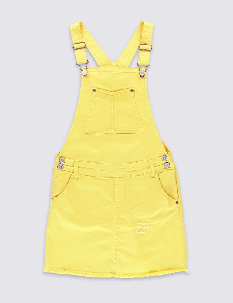 Denim Dungaree Dress with Modal (5-14 Years) 2 of 5