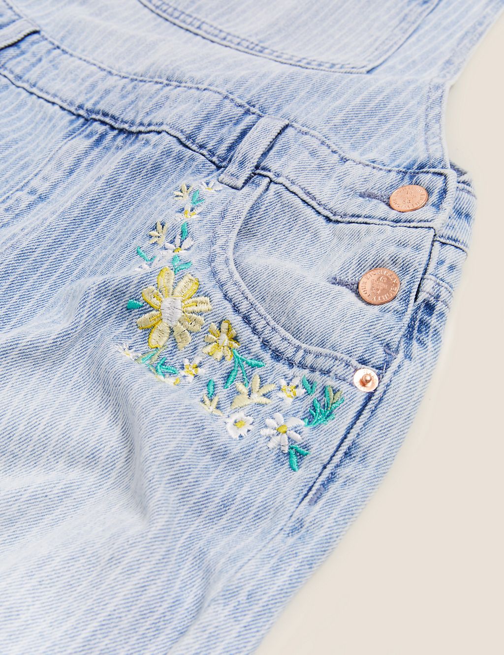 Denim Embroidered Dungarees (6-16 Yrs) 5 of 5
