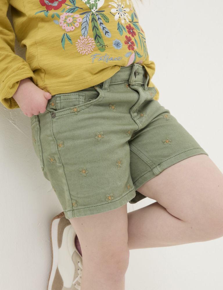 Denim Embroidered Shorts (3-13 Yrs) 3 of 4