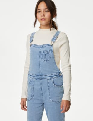 Denim Dungarees (6-16 Yrs), M&S Collection