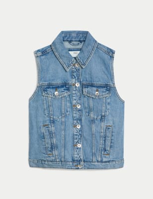 Denim hot sale gilet ladies