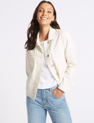 Ladies denim jacket marks and spencer sale