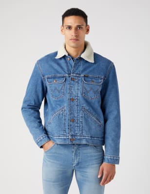 Mens wrangler shop denim jacket