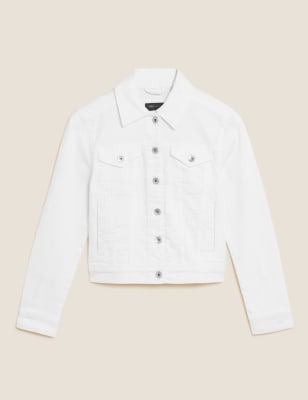 white denim jacket