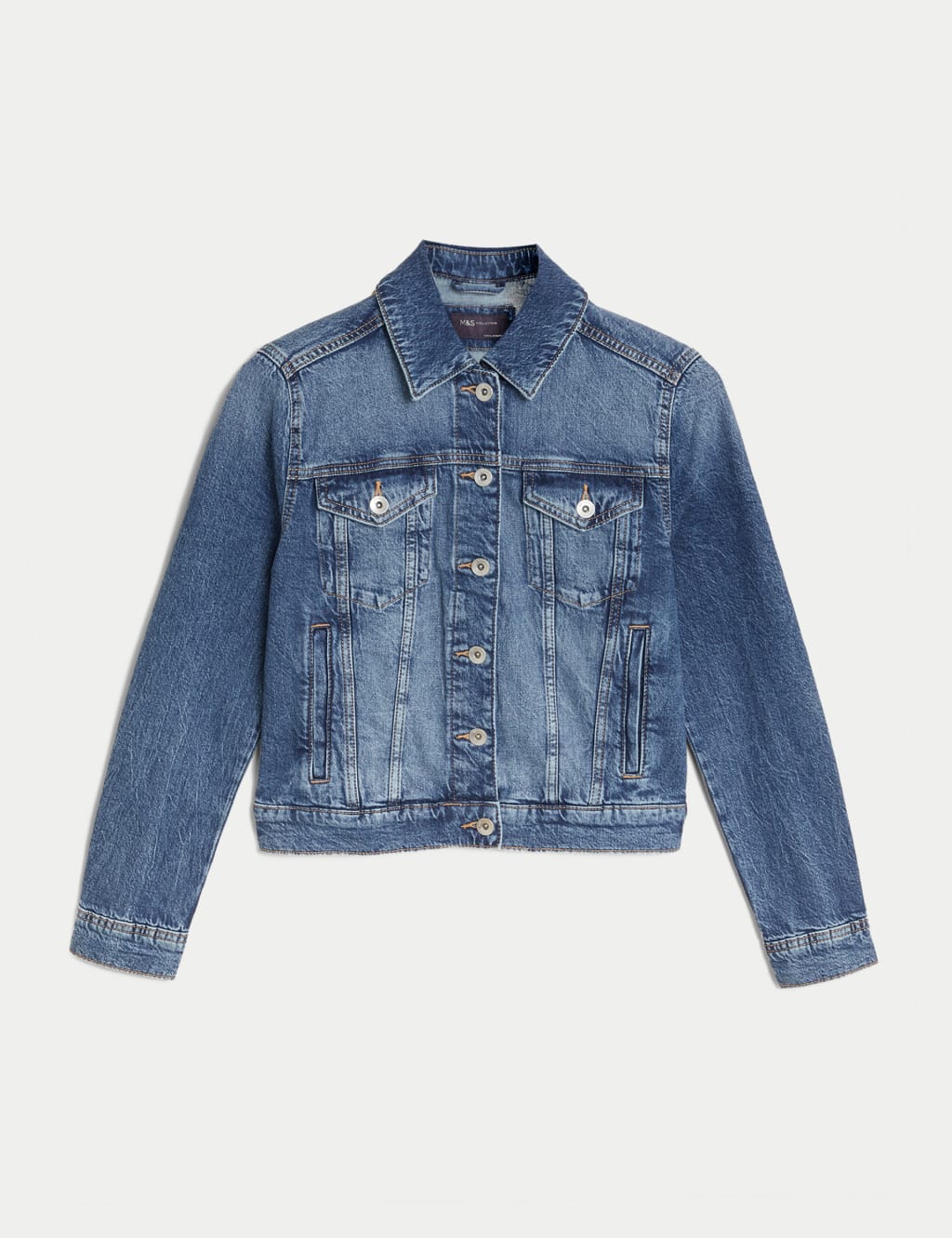 Marks and spencer oversized denim jacket discount