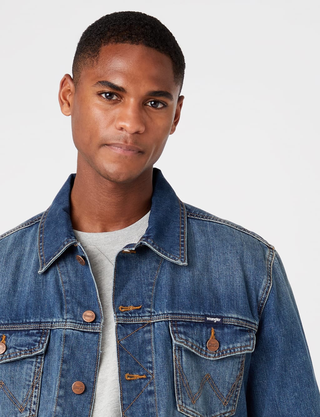 Wrangler denim coat cheap