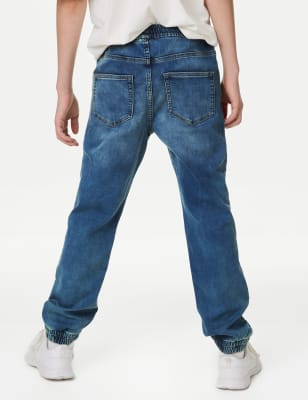 Comfort Stretch denim joggers - Light denim blue - Kids