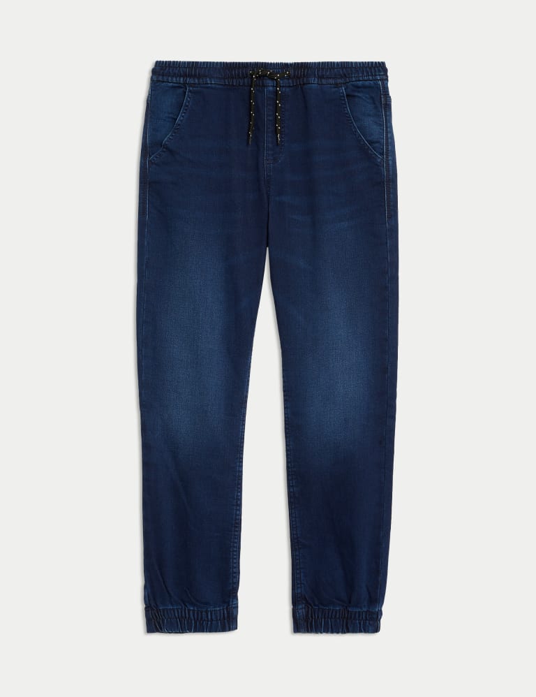 Regular Fit Jersey Cuffed Jogger Jeans, M&S Collection