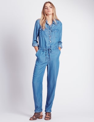 M and s denim boiler suit online