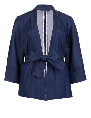 Denim Kimono Jacket Image 2 of 4