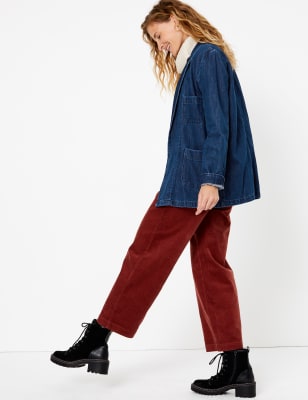 marks and spencer denim kimono jacket