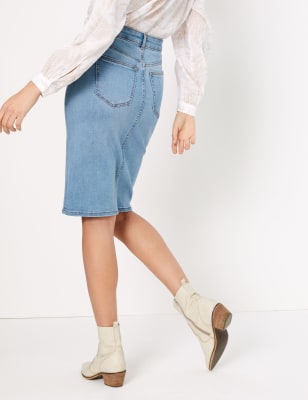 per una denim skirt