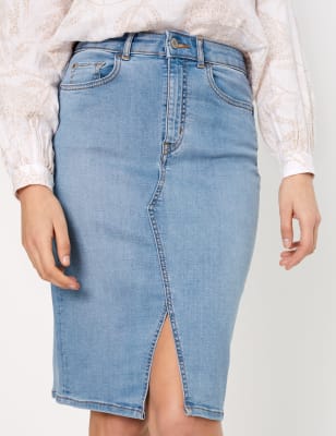 long denim skirts marks and spencer