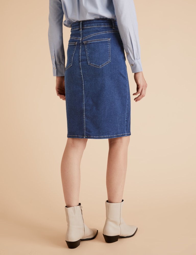 Knee length skirts store marks and spencer