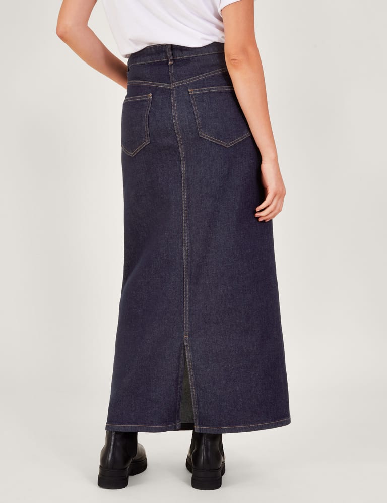 Denim Maxi Skirt 4 of 5