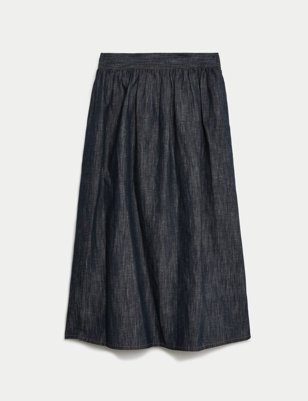 Denim Midaxi Circle Skirt 1 of 6