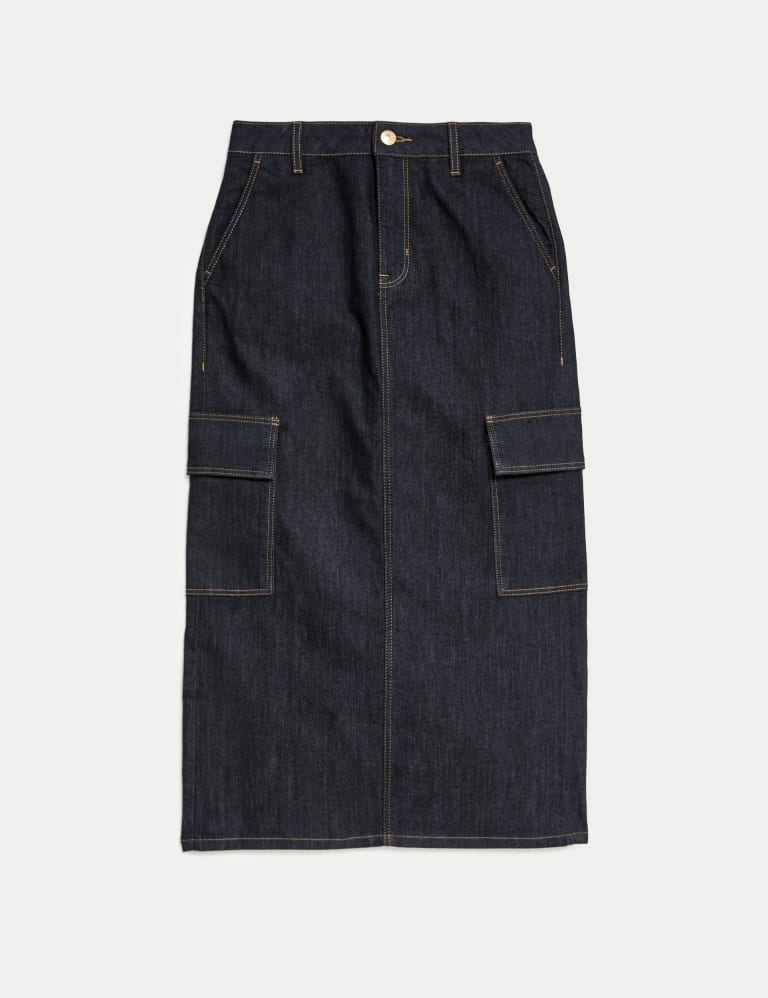 Long denim skirts marks and spencer sale