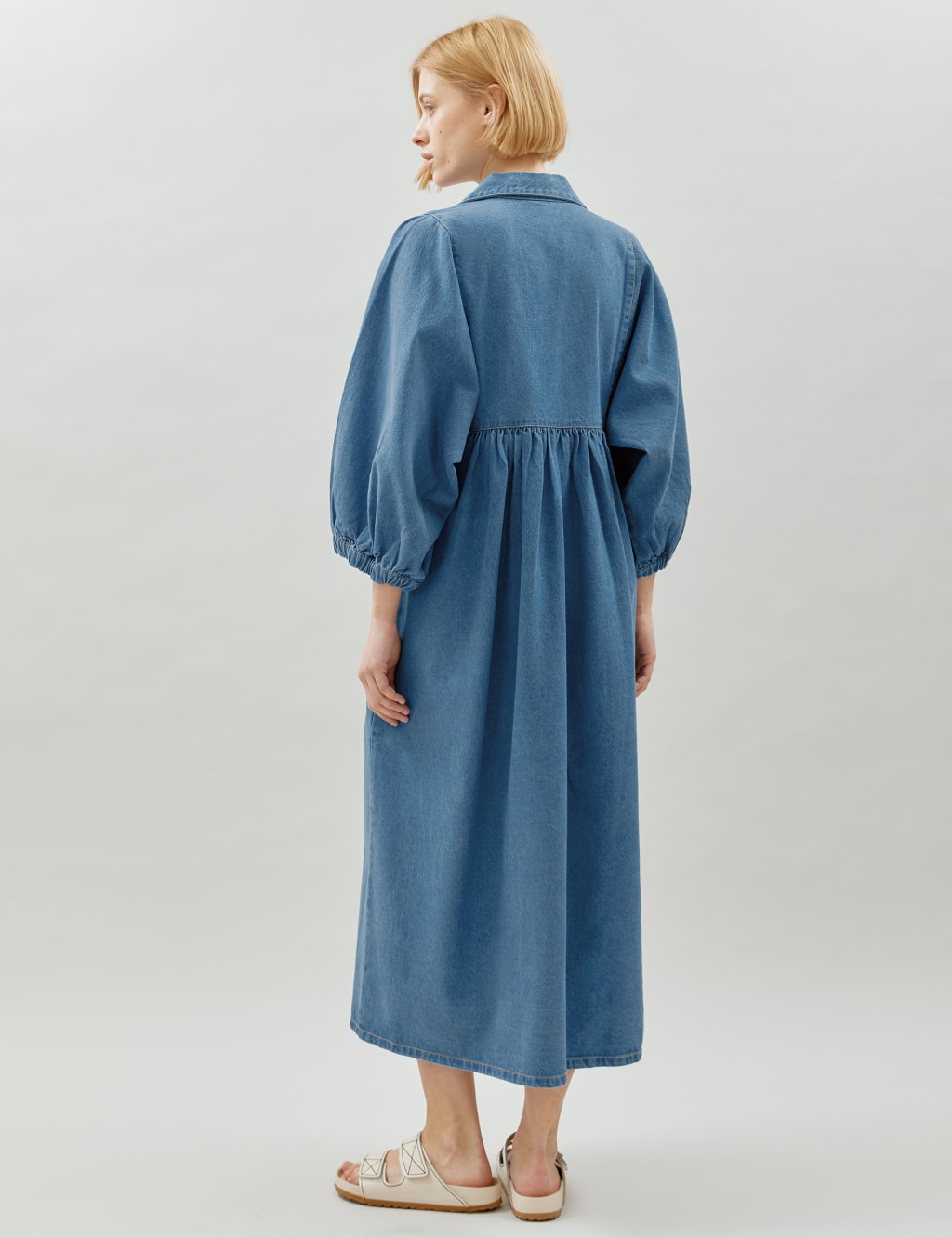Denim smock shirt hotsell dress