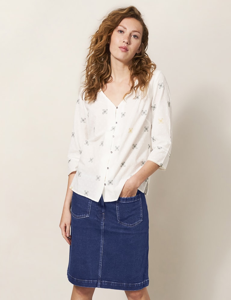 A-line mini jean skirt hot sale