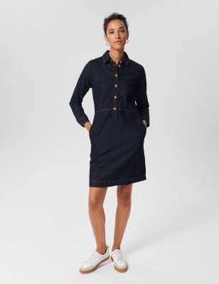 hobbs jenny denim dress