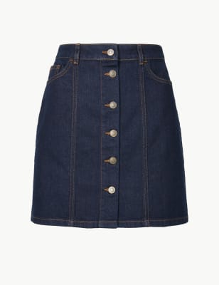 marks and spencer denim skirt