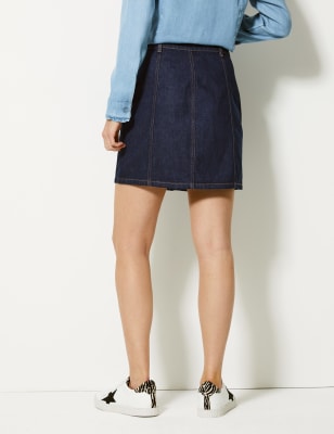 marks and spencer ladies denim skirts