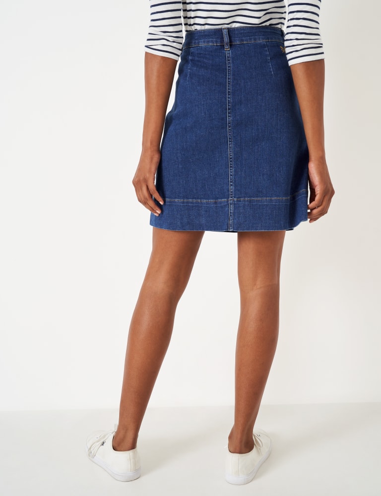 Denim Mini Skirt Crew Clothing M S