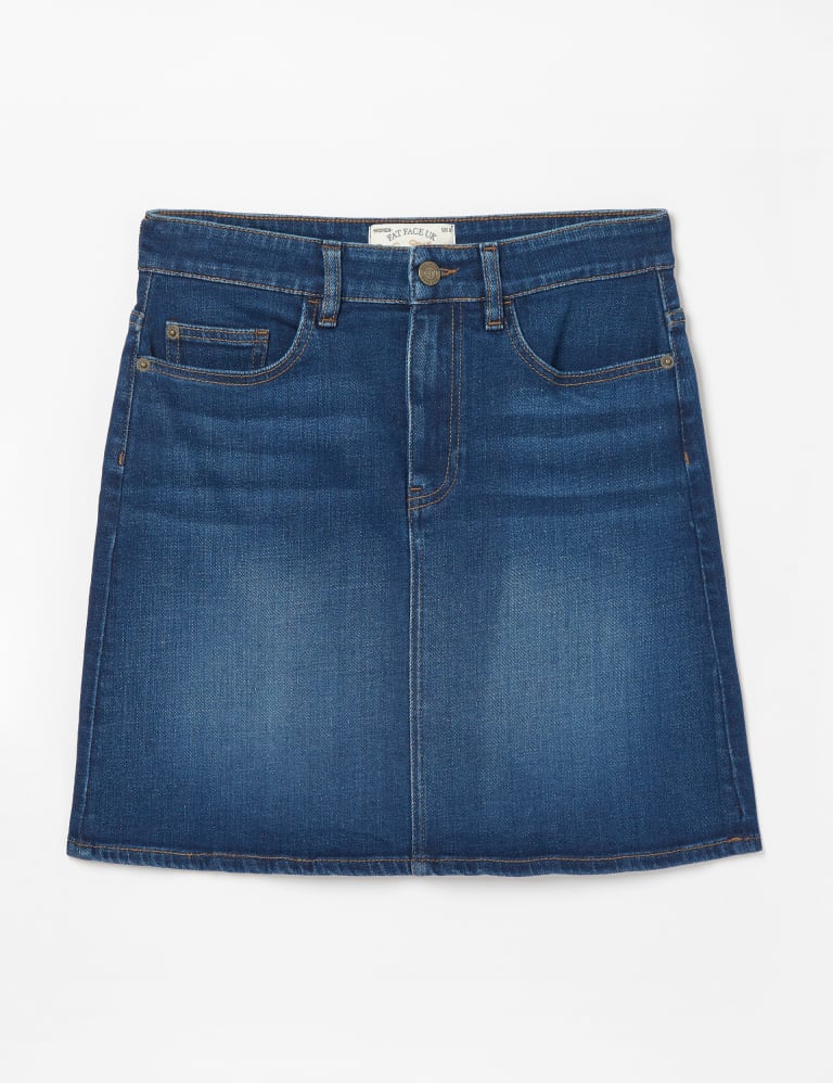 Black denim top skirt fat face