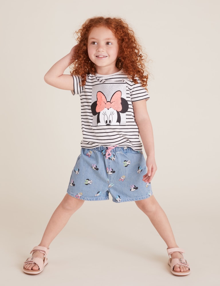 Minnie mouse denim discount shorts