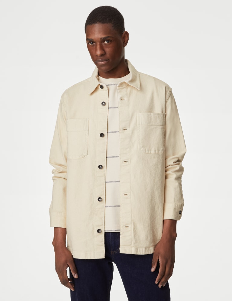 M&s denim hotsell shirt mens