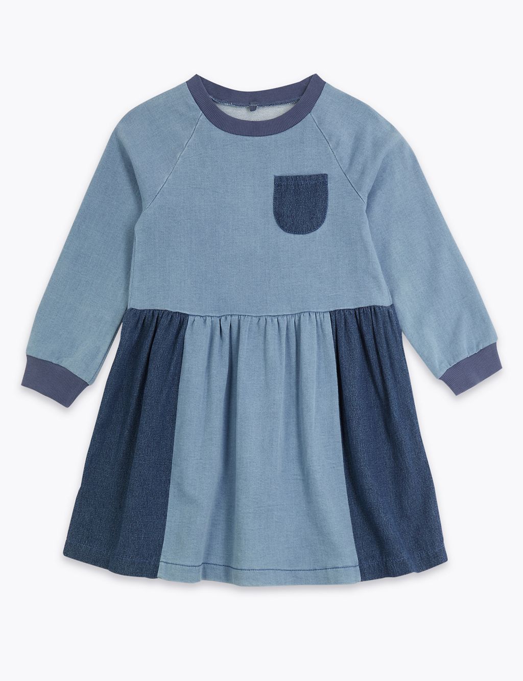 Denim Patch Dress (3 Months - 7 Years) 1 of 4
