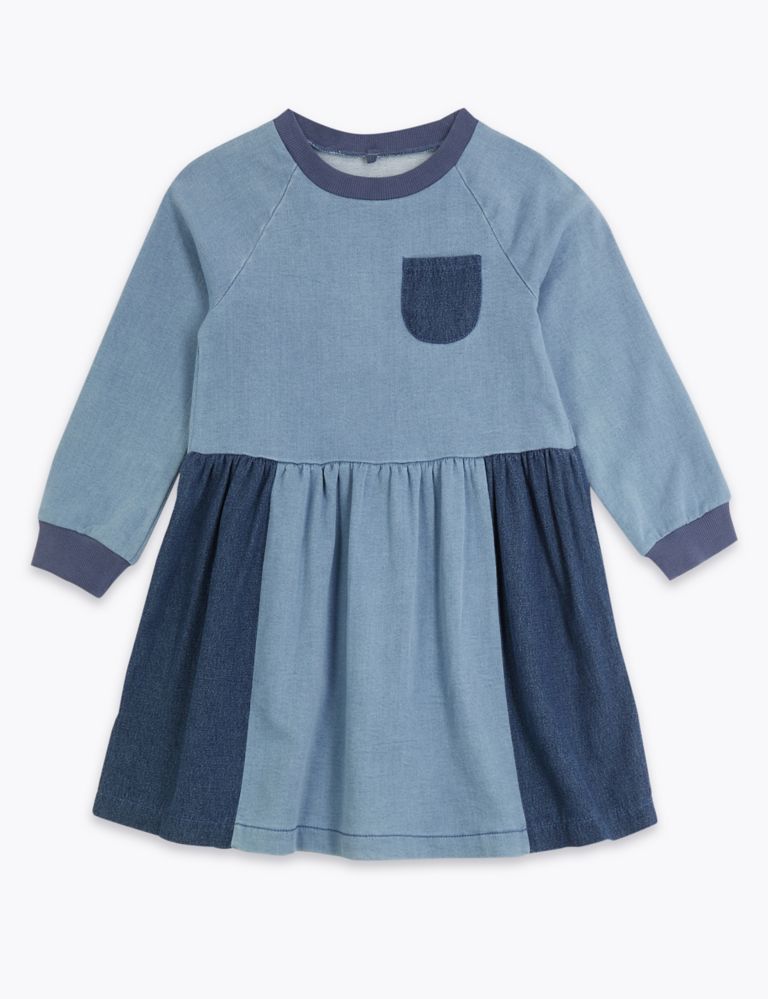 Denim Patch Dress (3 Months - 7 Years) 2 of 4