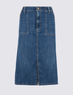 Marks and spencer outlet a line denim skirt