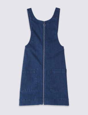 denim pinafore dress size 16