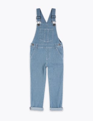 pinstripe dungarees