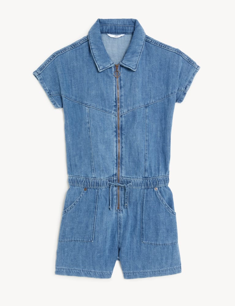 Denim Playsuit (6-16 Yrs) 1 of 2