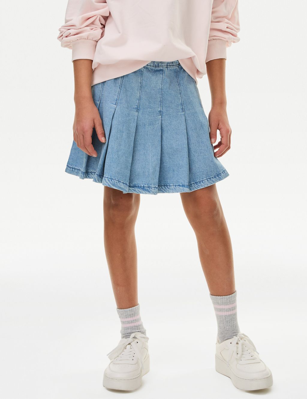 Denim Pleated Skirt (6-16 Yrs) 4 of 5