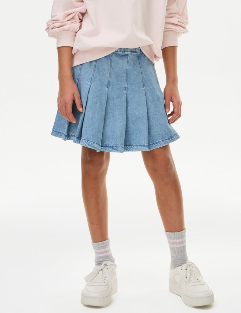 Denim Pleated Skirt (6-16 Yrs) 4 of 5