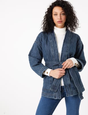 Jean hot sale kimono jacket