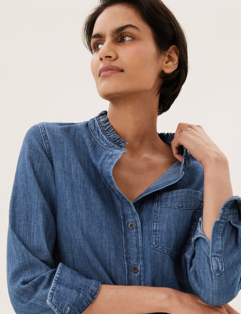 M&s denim store shirt ladies