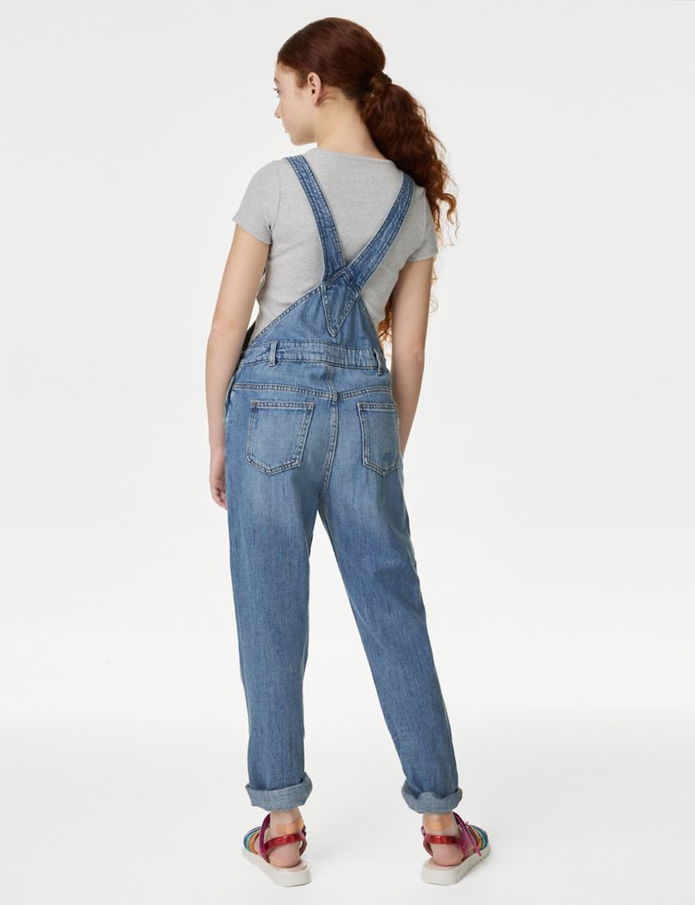 Denim Ripped Dungarees (6-16 Yrs) 4 of 4