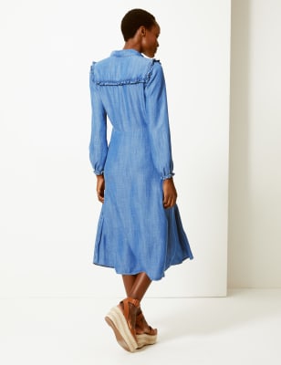 m&s denim shirt dress