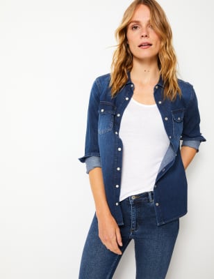 m&s denim shirt mens